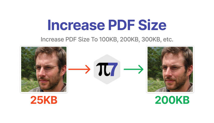 Increase PDF Size To 100, 200, 300, and 500 KB 