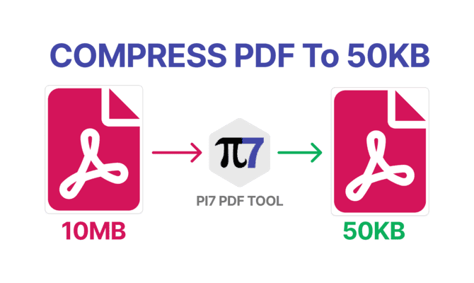 Compress PDF To 50KB Pi7 PDF Compressor