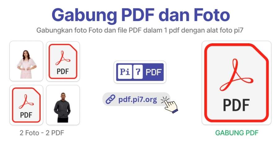 Gabungkan foto Foto dan file PDF dalam 1 pdf dengan alat foto pi7