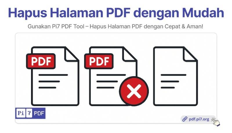 Hapus Halaman PDF Menggunakan Pi7 PDF Tool