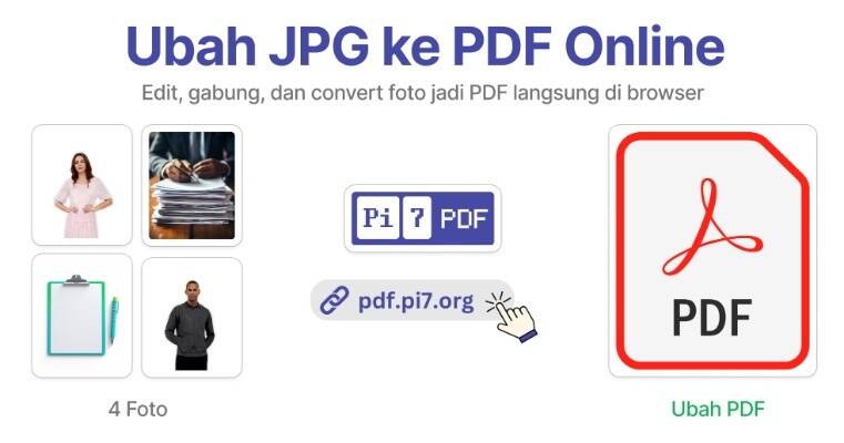 Ubah Foto JPG ke PDF dalam hitungan detik dengan Pi7 PDF Tool