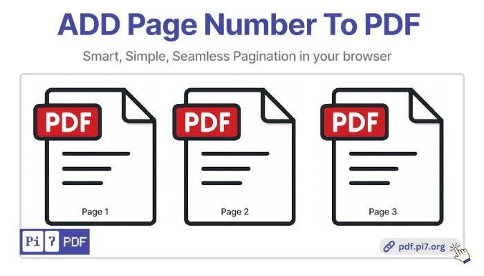 Insert page numbers into a PDF with Pi7 PDF Tool