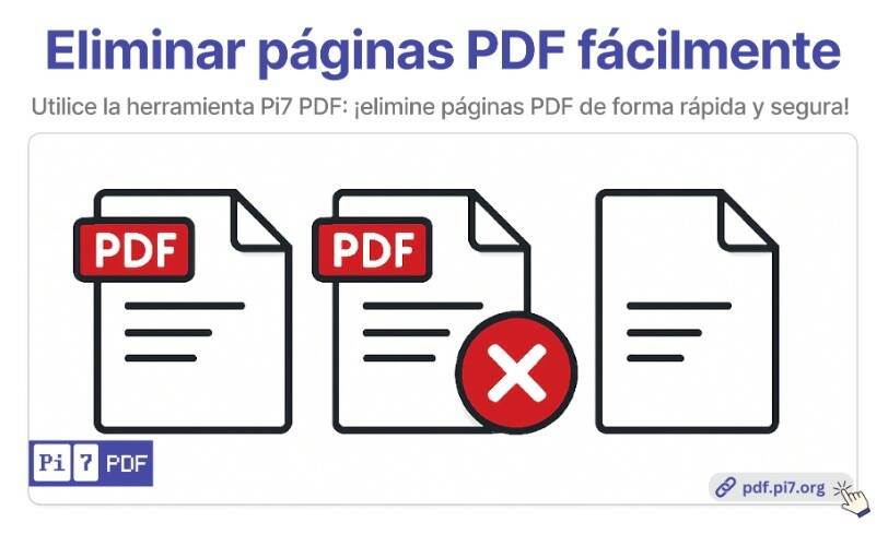 Elimina hojas PDF al instante, sin subir nada.